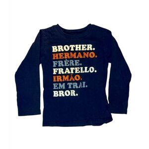 Carters “brother” navy blue l/s shirt